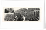 Belgium: The Jubilee of Independence, King Leopold Responding to Addresses and Reviewing the Historical Cavalcade, Brussels by Anonymous
