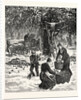 The Great October Storm, Farmers Hastily Gathering Their Apples in the Face of the Snowstorm in Western New York by Anonymous
