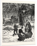 The Great October Storm, Farmers Hastily Gathering Their Apples in the Face of the Snowstorm in Western New York by Anonymous