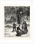 The Great October Storm, Farmers Hastily Gathering Their Apples in the Face of the Snowstorm in Western New York by Anonymous