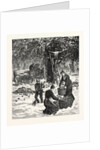 The Great October Storm, Farmers Hastily Gathering Their Apples in the Face of the Snowstorm in Western New York by Anonymous