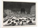 New York: Adapting the Brush Electric Light to the Illumination of the Streets, a Scene Near the Fifth Avenue Hotel by Anonymous