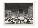 New York: Adapting the Brush Electric Light to the Illumination of the Streets, a Scene Near the Fifth Avenue Hotel by Anonymous
