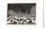 New York: Adapting the Brush Electric Light to the Illumination of the Streets, a Scene Near the Fifth Avenue Hotel by Anonymous