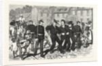 Virginia: After the Naval Review at Hampton Roads, Marines Gathering Delinquent Sailors in the Streets of Norfolk by Anonymous