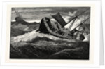 The December Gales on the Atlantic: The German Steamship Volmer Steering the Disabled Anchor Line Steamship Victoria Into New York Bay by Anonymous