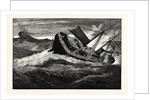 The December Gales on the Atlantic: The German Steamship Volmer Steering the Disabled Anchor Line Steamship Victoria Into New York Bay by Anonymous