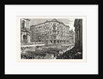 Massachusetts: The Boston Celebration, the Twenty-Third Regiment, N.G.S.N.Y., Passing the Maverick National Bank, Post Office Square by Anonymous