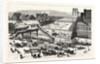 New York: View of the East River Bridge and the Approaches, Taken from the Hall of Records, City Hall Park by Anonymous