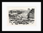 New York: View of the East River Bridge and the Approaches, Taken from the Hall of Records, City Hall Park by Anonymous