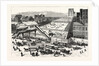 New York: View of the East River Bridge and the Approaches, Taken from the Hall of Records, City Hall Park by Anonymous