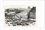 New York: View of the East River Bridge and the Approaches, Taken from the Hall of Records, City Hall Park by Anonymous