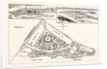 New York: Ground Plan and Elevation of the Buildings. Avenues and Approaches Proposed for the World's Fair at Inwood by Anonymous