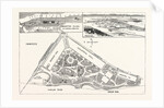 New York: Ground Plan and Elevation of the Buildings. Avenues and Approaches Proposed for the World's Fair at Inwood by Anonymous