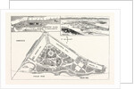 New York: Ground Plan and Elevation of the Buildings. Avenues and Approaches Proposed for the World's Fair at Inwood by Anonymous