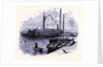 Cargo Boats Shipping Wood at Sandusky by Anonymous