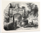 Arc de triomphe erected at the entrance of Eaux-Bonnes, for the reception of the Empress by Anonymous