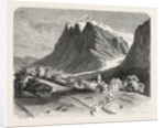 The village of Grindelwald and the glacier, near the Wetterhorn by Anonymous