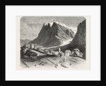 The village of Grindelwald and the glacier, near the Wetterhorn by Anonymous