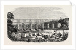 Construction of the viaduct of Mayenne, in Laval (railroad west), France by Anonymous