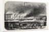Spinning Wool and Silk Factory in Flames, Elbeuf, France. Seine-Maritime, Haute-Normandie by Anonymous