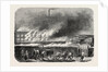 Spinning Wool and Silk Factory in Flames, Elbeuf, France. Seine-Maritime, Haute-Normandie by Anonymous