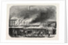 Spinning Wool and Silk Factory in Flames, Elbeuf, France. Seine-Maritime, Haute-Normandie by Anonymous