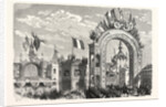 Entrance of the Queen of England at the Railway Station of Boulogne, France. Queen Victoria by Anonymous