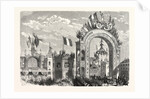 Entrance of the Queen of England at the Railway Station of Boulogne, France. Queen Victoria by Anonymous