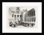 Inspection, in the Courtyard of the Townhall of Lyon, the Young Soldiers Sent to Crimea. 1855. France by Anonymous
