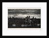 Asian Turkish Cavalry Crossing a Ford, Engraving 1855 by Anonymous