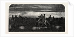 Asian Turkish Cavalry Crossing a Ford, Engraving 1855 by Anonymous