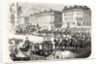 The Imperial Procession Going to the Notre Dame, to Attend the Te Deum Sung in Thanksgiving for the Capture of Sevastopol. Paris, France by Anonymous