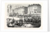 The Imperial Procession Going to the Notre Dame, to Attend the Te Deum Sung in Thanksgiving for the Capture of Sevastopol. Paris, France by Anonymous