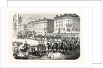 The Imperial Procession Going to the Notre Dame, to Attend the Te Deum Sung in Thanksgiving for the Capture of Sevastopol. Paris, France by Anonymous