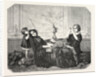 Salon of 1855. French School. Orphans, Engraving by Anonymous
