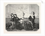 Salon of 1855. French School. Orphans, Engraving by Anonymous