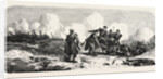 The Lieutenant Poussin, Killed in the Attack on the Central Bastion, While Removing His Injured Captain by Anonymous