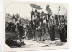 Return from Mecca, Engraving 1855 by Anonymous