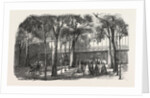 Expo 1855. Walkway of the Rotunda Annex, above the Cours-La-Reine. Paris, France, Exposition Universelle by Anonymous