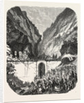 Opening Ceremony of the New Road Bridge Queyras (Hautes-Alpes), France by Anonymous