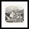 Castle Queyras, View from the Road of Abries, 1855. (Hautes-Alpes), France by Anonymous