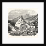 Castle Queyras, View from the Road of Abries, 1855. (Hautes-Alpes), France by Anonymous