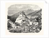 Castle Queyras, View from the Road of Abries, 1855. (Hautes-Alpes), France by Anonymous