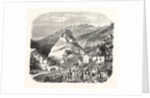 Castle Queyras, View from the Road of Abries, 1855. (Hautes-Alpes), France by Anonymous