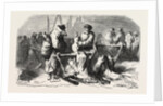 Pigs Dealers Petersburg. According to the Sketch of M. De Henriet. 1855 by Anonymous