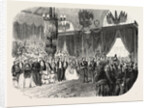 Reception of Hm the King of Sardinia on the Railway Station in Lyon, November 23, 1855. France by Anonymous
