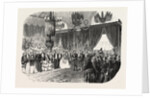 Reception of Hm the King of Sardinia on the Railway Station in Lyon, November 23, 1855. France by Anonymous
