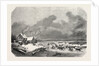 Sweden. Trotting Race on a Lake in Sweden, Engraving 1855 by Anonymous