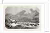 Sweden. Trotting Race on a Lake in Sweden, Engraving 1855 by Anonymous